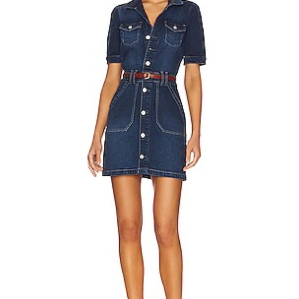 Paige Mayslie Denim Dress In Gracie Lou Size 0 NWOT